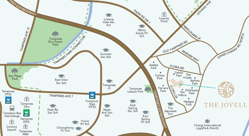 The Jovell Location Map - Check out its showflat, floor plan and price with us