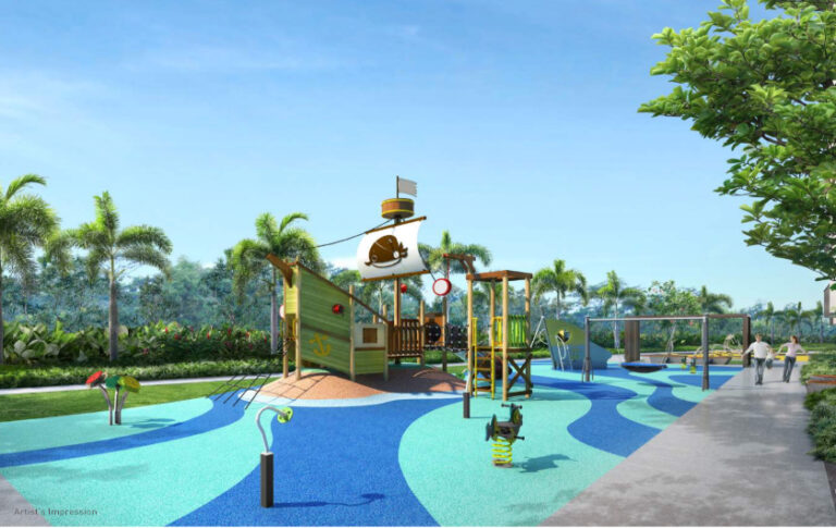 Condominium with Children's Playground