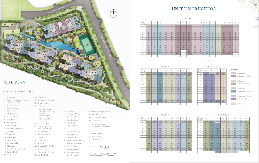 1 Serangoon North View Residential Area Site Plan