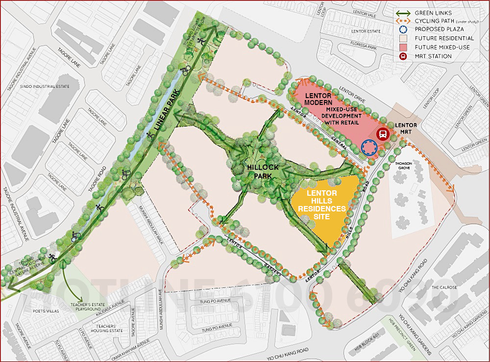 Lentor Hills Residences Location Plan Concept